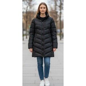 Andrew Marc Women's Packable Premium 650 Fill Down Puffer Jacket Size S Black